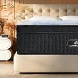 Full Mattress, 14 Inch Full Size Mattress Hybrid with Premium Gel Memory Foam and Edge Support 7-Zone Pocket Springs, Motion Isolation & Pressure Relief, Medium Firm Comfort in a Box
