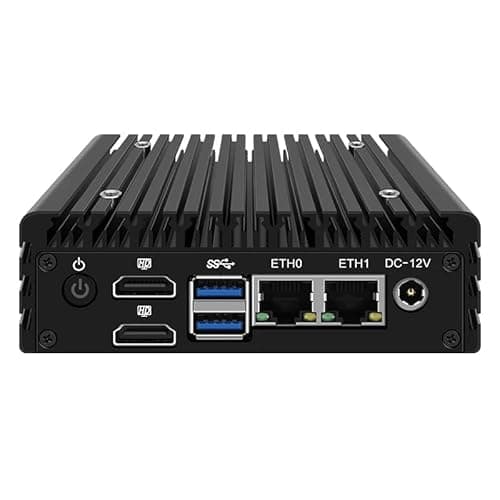UDPTCP Firewall Appliance Mini PC,N305(up to 3.8GHz) Fanless Mini Computer Router with 2xInteli226,DDR5 M.2 PCIE3.0 2xSATA3.0,WiFi6 USB3.2,4K 2HD Support Home Office OPNsense AES-NI,8GB RAM 128GB SSD