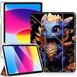 Yuxcfhjfe Case for New iPad Pro 13 Inch (M5) 2025 / (M4) 2024, Foldable Stand Support Auto Wake/Slee, Baby Dragon
