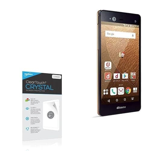 BoxWave Screen Protector Compatible with Fujitsu Arrows NX F-01J - ClearTouch Crystal (2-Pack), HD Film Skin - Shields from Scratches