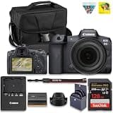 Canon EOS R5 Mirrorless Camera with 24-105mm f/4-7.1 is STM Lens Kit, Full-Frame Hybrid Camera, 8K Video, 45 Megapixel CMOS Sensor, DIGIC X Image Processor, Up to 12 FPS + 128GB Card + Camera Case