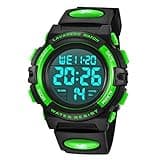 A ALPS Boys Digital Sport Watch with Alarm, Waterproof, Shockproof, Rubber Band, 3-15 Years