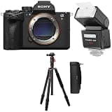 Sony Alpha a7R VI Mirrorless Camera, Bundle with Carbon Fiber Travel Tripod, iT32 TTL R2 Mini iFlash