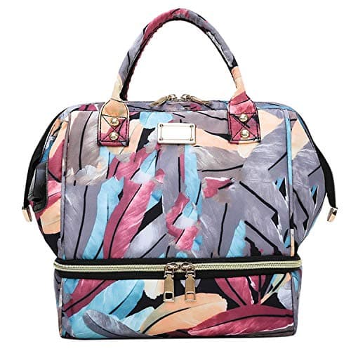 Fashion Women School Bag| Fostudork Fashion Mama Maternity Nappy Bag Large Capacity Baby Care Bag Mom Backpack Nursing Bag For Stroller Mochila Mama,Multicolor,United States