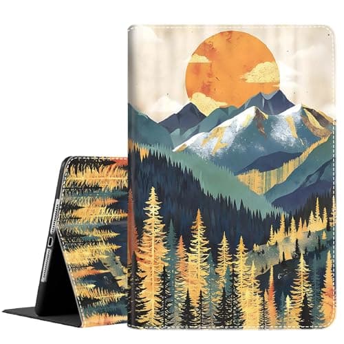 Case for iPad Pro 11 Inch (M4) 2024, Durable Shockproof Protective Cover for iPad Pro 11" M4 5th Generation 2024, Abstract Landscape
