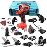 NEWONE 12-Tools Set Power Tool Combo Kits Compatible with Milwau-kee 18V Battery,Cordless Tool Set,2 Batteries and Charger (12-Tools Set Red)