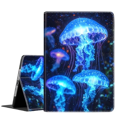 Case for iPad Mini 5 2019/Mini 4 3 2 1 7.9 Inch，Slim Fit Foldable Standing Cover Case with Auto Sleep/Wake for iPad Mini 5th/4th/3rd/2nd/1st Generation, Blue Jellyfish