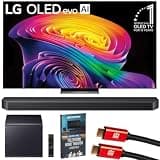 LG 77 Inch OLED evo AI C6H 4K Smart webOS TV (2026) OLED77C6HUP Bundle with Samsung Q-Series Soundbar HW-Q900H 7.1.2ch Subwoofer, 2X HDMI Cable and Deco Gear Home Theater Beginner's Guide