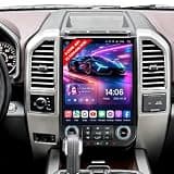 12.1 Inch Tesla Style Vertical Screen Car Radio for Ford F150 2015-2021,Android Car Stereo Upgrade with Wireless CarPlay Android Auto,GPS Navigation Head Unit,Bluetooth/WiFi/SWC