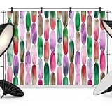 Purple Green Backdrop 7x5ft Ink Painting Modern Abstract Art Photography Backdrop Fabric Photoshoot Background Tapestry Banner for Birthday Baby Shower Decoration Party Video Photo Studio Props