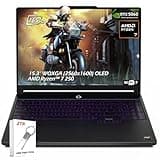 Lenovo Legion 5a 15AHP11 Gaming Laptop, 15.3" WQXGA (2560x1600) OLED 165Hz, AMD Ryzen 7 250, NVIDIA RTX 5060, 16GB DDR5 512GB SSD, Wi-Fi7, Backlit KB, Win11, Eclipse Black, 2TB Flash Drive, W/GaLiMu