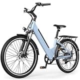 Loeook Electric Bike for Adults,26" Step-Thru EBike with 1000W Peak Motor,50 Miles 20MPH Adult Electric Bicycles with 48V Internal Removable Battery, Adjustable Stem,7 Speed,UL 2849 Certified