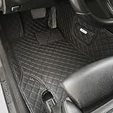 ALANSMA Car Floor Mat, Anti Slip Foot Mat, Fully Enclosed, Easy to Clean, Car Floor Mat Black