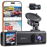 REDTIGER F7NA 4K Dual Dash Cam, STARVIS 2 IMX678, 8MP, 5GHz WiFi (20MB/s Fast Download), 4K Front 1080P Rear, GPS, Voice Control, WDR, HDR Night Vision, 24H Parking Mode, Support 512GB Max(No SD Card)