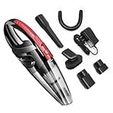 Wireless Handheld Car Vacuum Cleaner, 6000PA Powerful Suction Portable Mini Vacuum, USB Rechargeable Cordless Vacuum Cleaner for Car Interior & Household Sofa Keyboard Cleaning (Red)