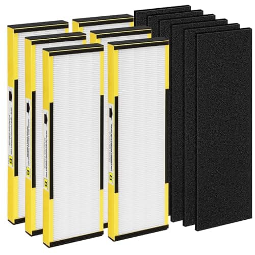 FCFMY 6 Packs FLT4825 H13 True HEPA Replacement Filter B Compatible with AC4300BPTCA, CDAP4500BCA, AC4825, AC4850PT, AC4820, AP2200CA Air Cleaner Purifier
