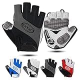 CXWXC Cycling Gloves for Men Women - Breathable Gel Road Mountain Bike Riding Gloves - Anti-Slip Half Finger Glove for Fitness Cycling Training Outdoor Sports