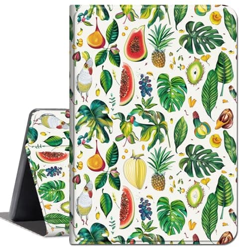 Case for Lenovo Tab M10 Plus 3rd Gen Case 10.6 Inch 2022(TB125FU/TB128FU/TB128XU),Slim Lightweight Smart Shell Stand Cover for Lenovo Tab M10 Plus 10.6" 2022 Release,Parrot Birds and Fruits