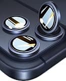 UltraGlass UNBREAK TOP 9H+ Glass for iPhone 17 Pro Max/17 Pro Camera Protector [NO.1 Military Grade Shatterproof] iPhone 17 Pro Max Camera Lens Protector, 17 ProMax Lens Screen Cover, Deep Blue