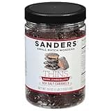 Sanders Dark Chocolate Sea Salt Caramel Thins - 18 oz. Tub