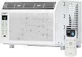 TCL 6000 BTU Window Air Conditioner, Compact Quiet Energy Efficient 3 in 1 AC Unit with Fan, Dehumidifier, Filter & Remote Control for Up To 250 Sq. Ft. (Renewed)