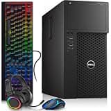 Dell Precision 3620 Tower Desktop Computer – Intel Core i7 6th Gen – 16GB RAM – 512GB SSD – GeForce GTX 1050Ti – RGB Keyboard & Mouse – RGB Headphone – Wi-Fi – Windows 11 Pro – Gaming PC (Renewed)