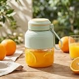 Portable Wireless Juicer Cup, 1300ML Large Capacity Smoothies Blender, Rechargeable Personal Sports Juicer Bottle with Carry Strap for Ice Crushing, Gym, Travel (1 PCS)