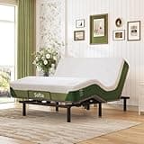 Softa Queen Adjustable Bed Frame with 10" Gel Memory Foam Mattress, Synchronized Head & Foot Lift, Electric Bed Base with Remote Control, Whisper Quiet Motor, CertiPUR-US Certified