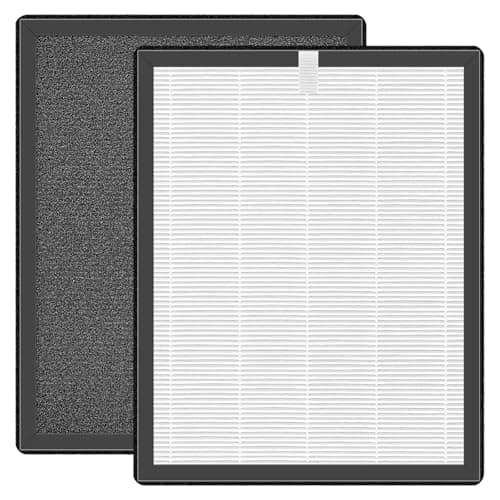AP380 Filter Replacement Compatible with ZXBEER AP380 Air Purifier, 2 Pack True HEPA Activated Carbon Filter
