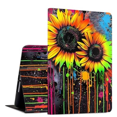 Case for Samsung Galaxy Tab S11 (2025) 11 inch Slim PU Leather Multi-Angle Viewing Flip Folio Smart Stand Cover with Auto Wake/Sleep for Samsung Tab S11 5G SM-X730/SM-X736B, Watercolor Sunflower