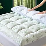 LUNESTRY 3 Inch King Mattress Topper, Cooling Pillow Top Matress Topper for Back Pain Relief, Extra Thick Mattress Pad with 6"-18" Deep Pocket, Rayon Derived from Bamboo,Oeko-TEX Certified (78"x80")