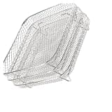 8inch Square Air Fryer Accessories 3 Layer Stackable Airfryer Grill Baking Rack(Steam rack)