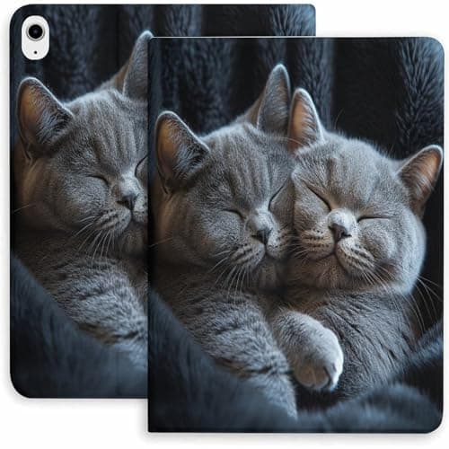 Sleeping Cats Case for iPad 9/10/11th Mini 5/4/3/2/1(7.9in) Mini 6(8.3in) Mini 7(8.3in),Air 4/5/6/7,Pro 11in(2021/2022/2024)