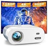 Portable Projector, YOWHICK Mini Projector for iPhone, Native 1080P HD Projector, Movie Projector Compatible with Android/iOS/Windows/TV Stick/HDMI/USB
