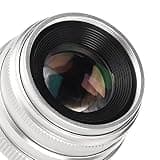 35mm Manual Focus Prime Lens F1.6 Large Aperture C Mount Metal Optical Glass Lens for Mirrorless Cameras Silver