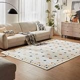 Electric Warming Carpet, Large Heated Floor Mat with Timer, Soft Plush Heated Area Rug, Foot Warmers Under Desk for Bedroom, Living Room, Office(D,100 * 150CM)