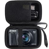 JINMEI Hard EVA Carrying Storage Case Compatible with Canon PowerShot SX740 HS/SX730/SX720/SX620/G7X Digital Camera, Point and Shoot Vlogging Camera Protective Travel storage box (black)
