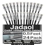 Cat6A 0.5ft 24-Pack Patch Cables