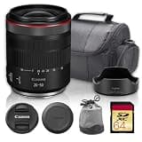 Canon RF 20-50mm f/4 L is USM PZ Lens for Canon RF Mount Mirrorless Cameras (7286C002), Power Zoom Lens with Optical Image Stabilization for Video, Vlogging, Filmmaking & Content Creation + 64GB Card