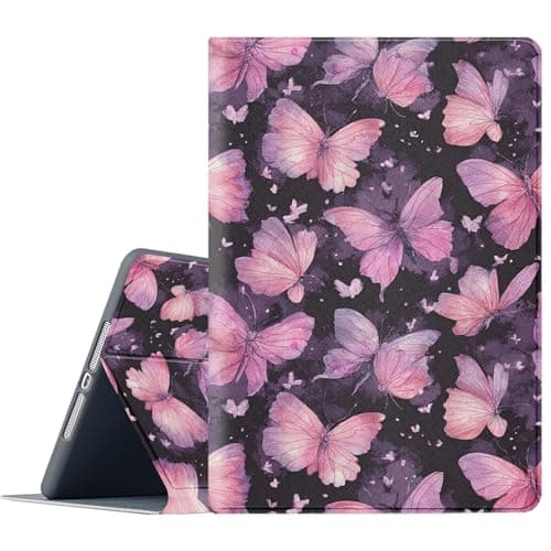 FGDRFGRW Case for iPad Pro 13 Inch 2025/2024 (8th/7th Generation,M5/M4),Adjustable Stand Auto Wake/Sleep Function Full Body Protection Cover - Butterfly