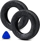 TRANSTEK Replacement Earpads Compatible with LucidSound LS20 LS25 LS30 LS40 Headset, Ear Pads Cushions with High-Density Memory Foam (Soft Velour)