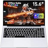 Moxalc 15.6" Laptop Computer Win 11 Office Suite FHD IPS sRGB Notebook 2.4G&5G WiFi BT 4.2 HDMI USB 3.0 5000mAh Battery for Home Student Business (8G+128G,N4000)