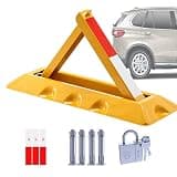 Lockable Folding Security Bollard Folding Parking Lock for Car Park Protection.Heavy Duty Parking Barrier - Lockable Folding Security Bollard for Car Park Protection - Tr