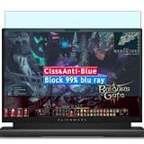 Vaxson Anti Blue Light Tempered Glass Screen Protector, compatible with Dell Alienware m18 R1 18" Laptop Visible Area Cover Only, 9H Film Protectors [ Not Full Coverage ]