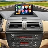 Car Stereo Radio for BMW X3 E83 2004-2012, 9" Touchscreen Android 15 Car Radio Stereo Head Unit Dash Kit with Wireless CarPlay Android Auto GPS Navigation SWC FM WiFi DSP Bluetooth Camera Mic