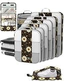 10 Set Compression Packing Cubes for Travel Essentials,Suitcase Organizer Bags