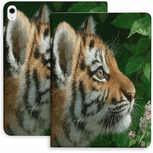 Tiger in Nature Case for iPad 9/10/11th Mini 5/4/3/2/1(7.9in) Mini 6(8.3in) Mini 7(8.3in),Air 4/5/6/7,Pro 11in(2021/2022/2024)
