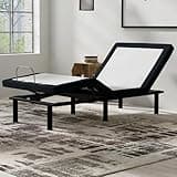 Amacv Model P2 Adjustable Base Twin Long: Massage, USB, LED Night Light, Zero Clearance