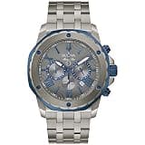 Bulova Men's Marine Star 'Series A' Gray IP Stainless Steel with Blue Accents Chronograph Quartz Watch, 4mm Style: 98B411