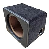 10" Snowflake Fleece Car Subwoofer Speaker Case, Single Hole Inverted Phase Speaker Case, Black Suede Design